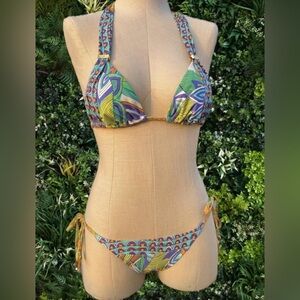 Trina Turk swim Colorful Patterned Bikini Set